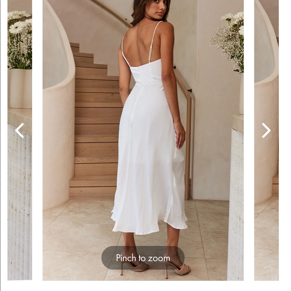 White Bridal Shower or Rehearsal Dinner Dress